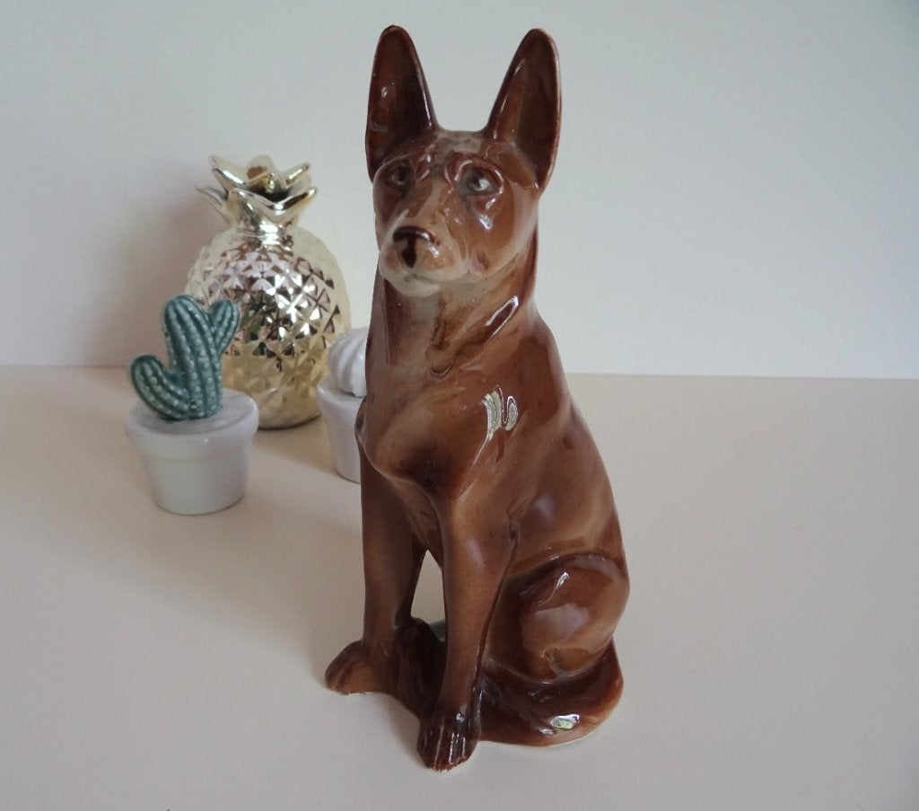 Prachtig vintage beeld, hond, Ophalen of Verzenden, Gebruikt, Dier