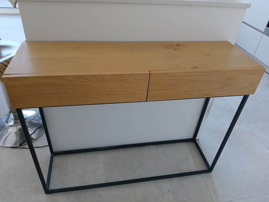 WANDTAFEL / SIDETABLE, Huis en Inrichting, Tafels | Sidetables, Zo goed als nieuw, 25 tot 50 cm, 100 tot 150 cm, Rechthoekig, Eikenhout