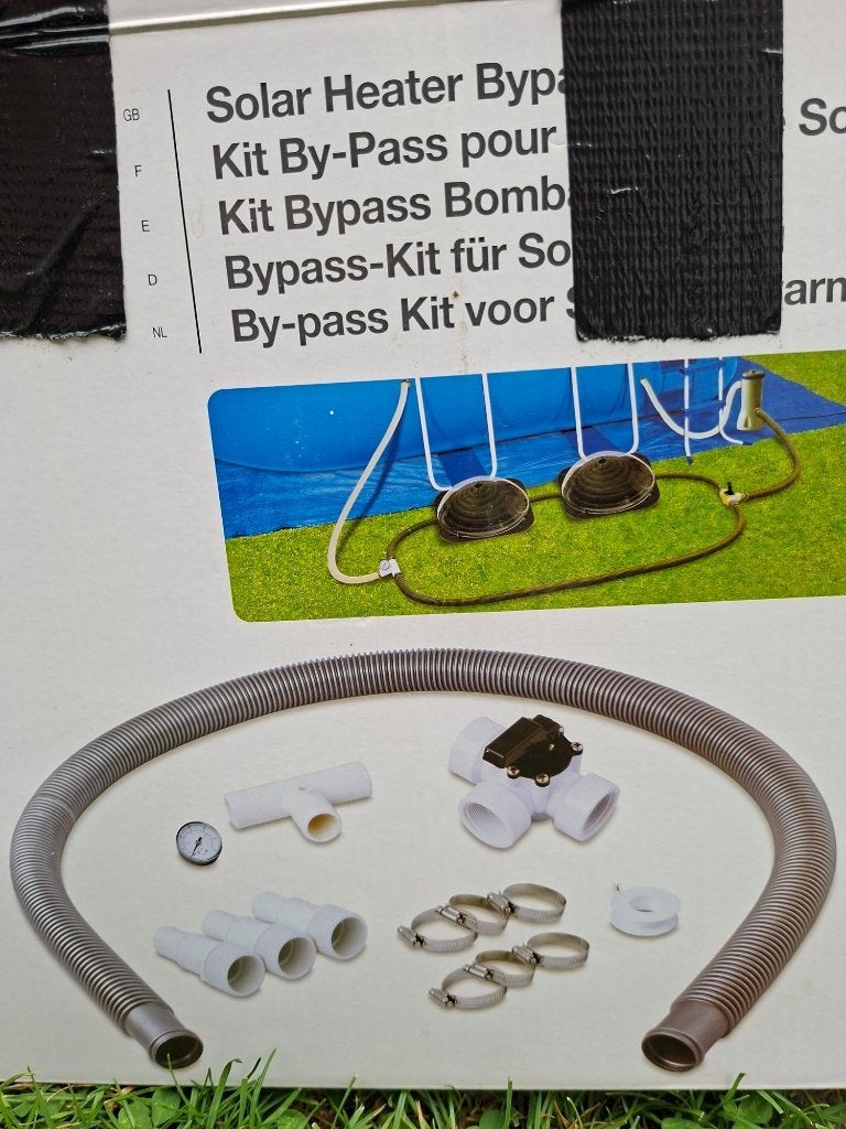 Zwembad solar heater bleu clean met by pass kit, Ophalen, Gebruikt, Verwarming