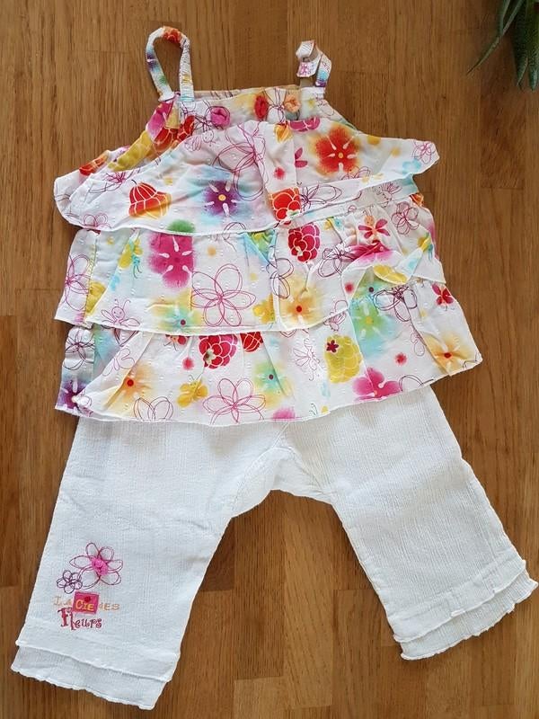 LA COMPAGNIE DES PETITS - Ensemble sarouel/blouse T.18 mois, Enlèvement ou Envoi, Ensemble, Utilisé, La compagnie des petits