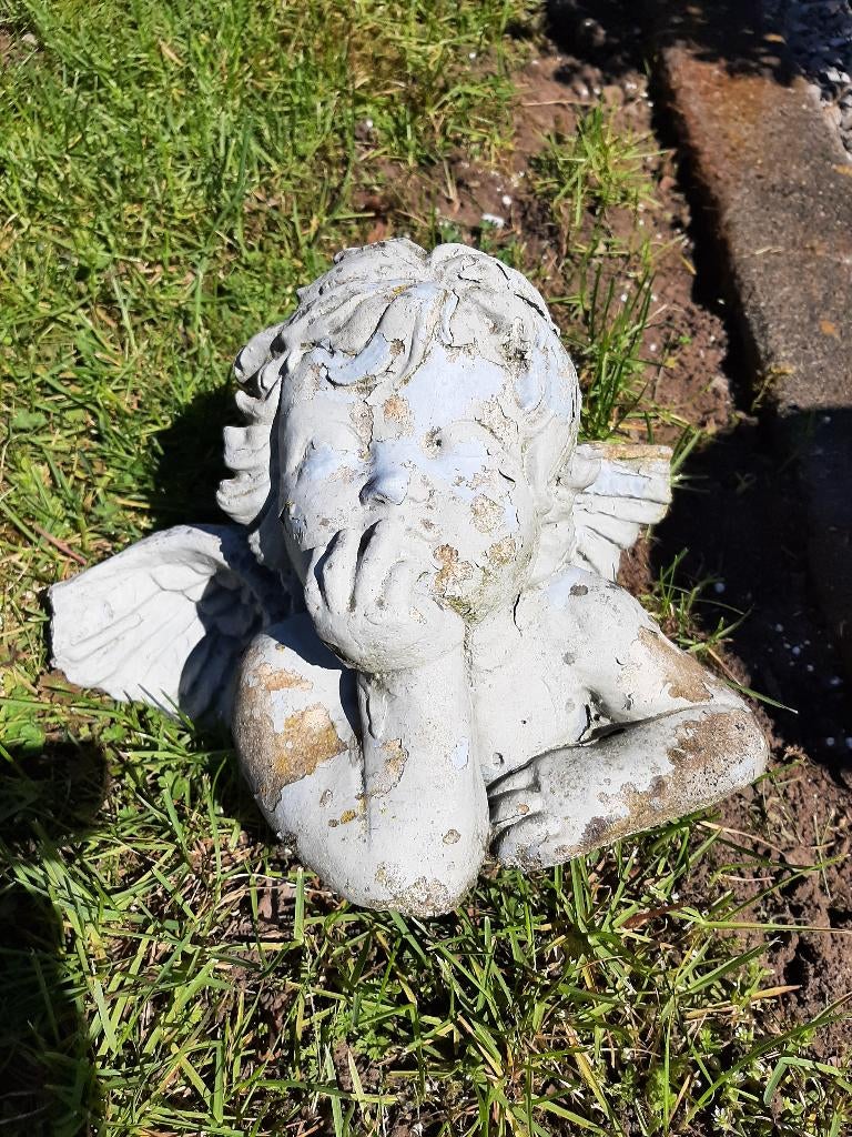 Tuinbeeld  -  Engeltje, Tuin en Terras, Ophalen, Gebruikt, Beton, Engelenbeeld