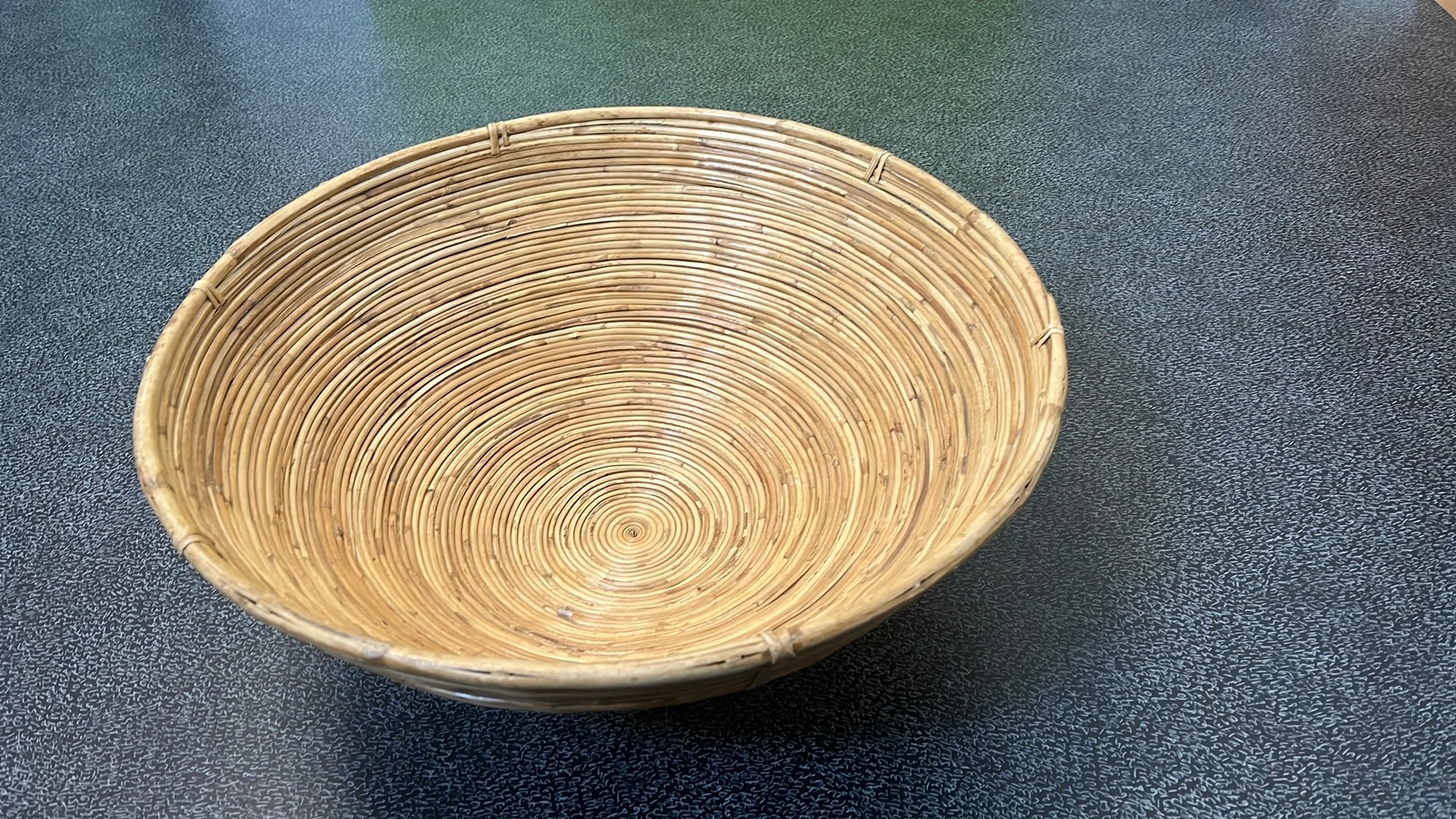 ronde bamboe schaal, Ophalen, Schaal, Rond, Nieuw