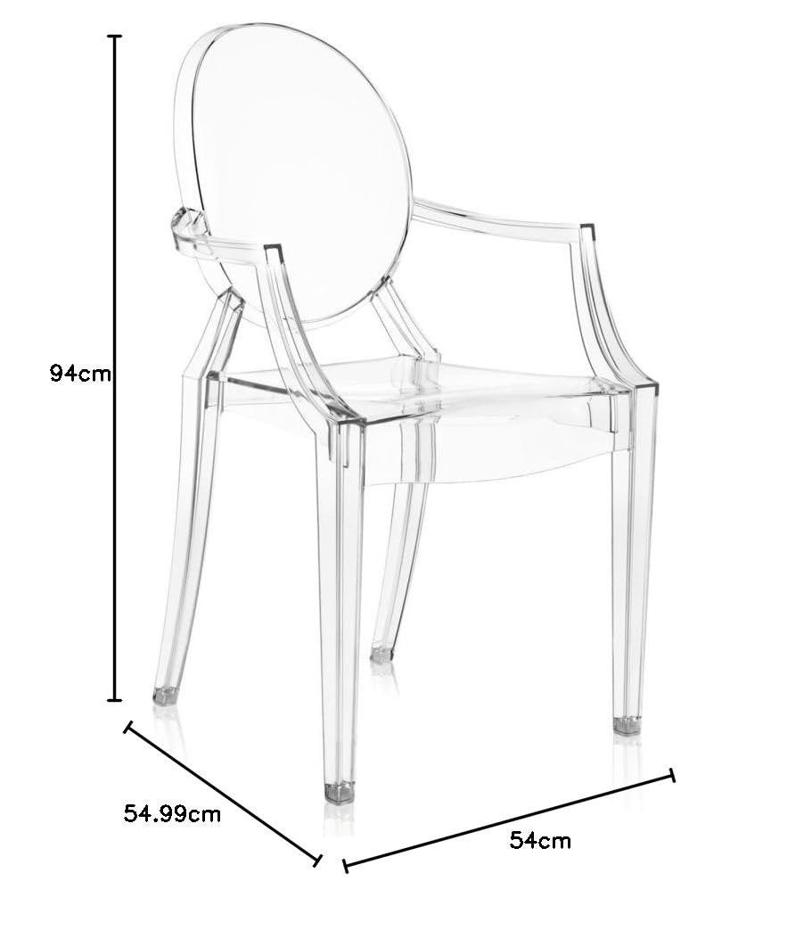 6 chaises Louis Ghost de Philippe Starck pour Kartell, Enlèvement, Utilisé, Une