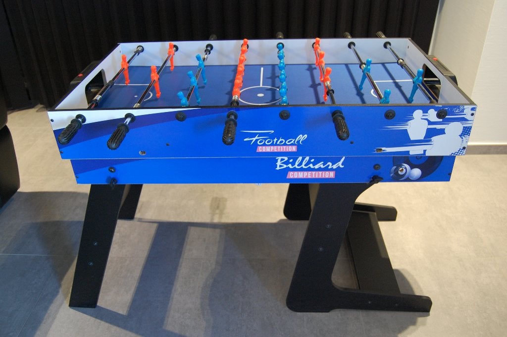 4-en-1 Table de Jeux billard - babyfoot - airhockey - tennis, Enlèvement, Comme neuf