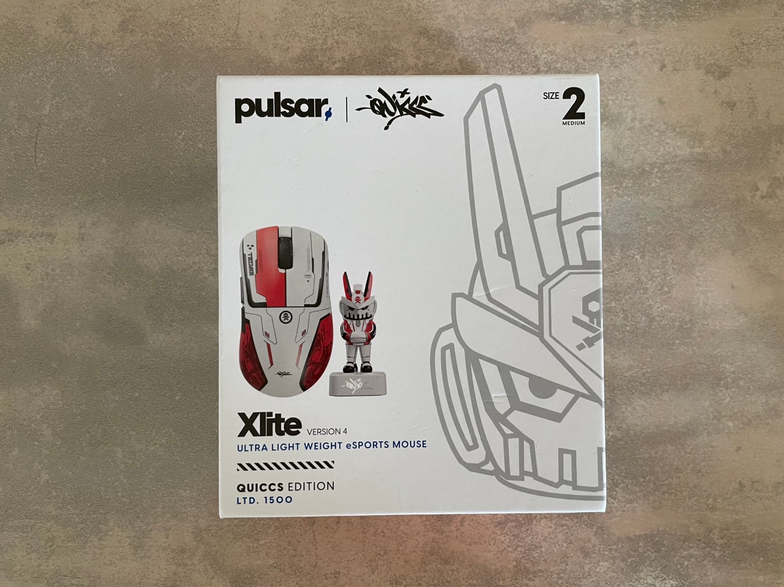 Pulsar Xlite v4 Quiccs edition Gaming muis, Souris, Comme neuf, Enlèvement, Droitier