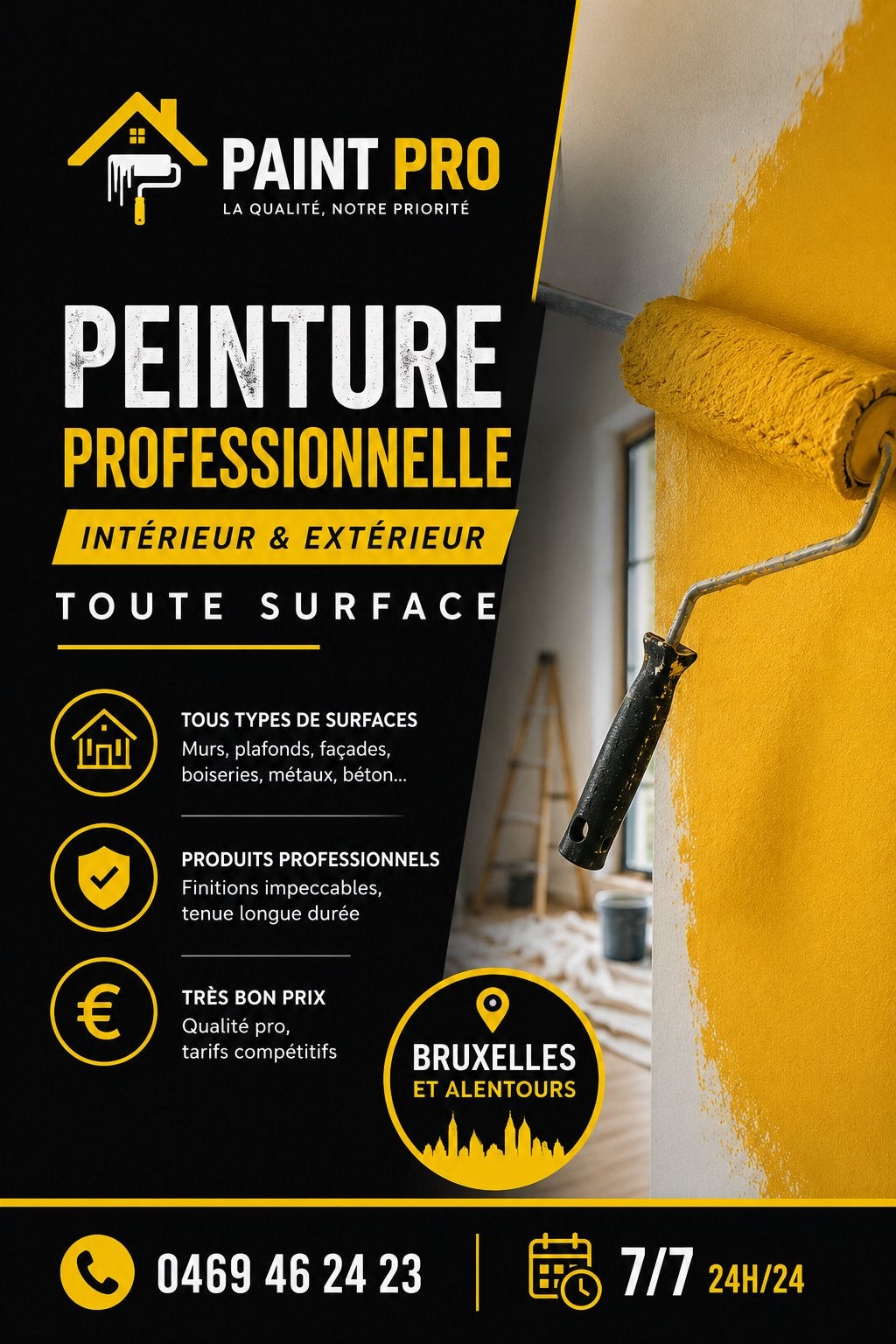 Peinture professionelle, Bricolage & Construction, Matériel de peinture, Enlèvement ou Envoi, Comme neuf