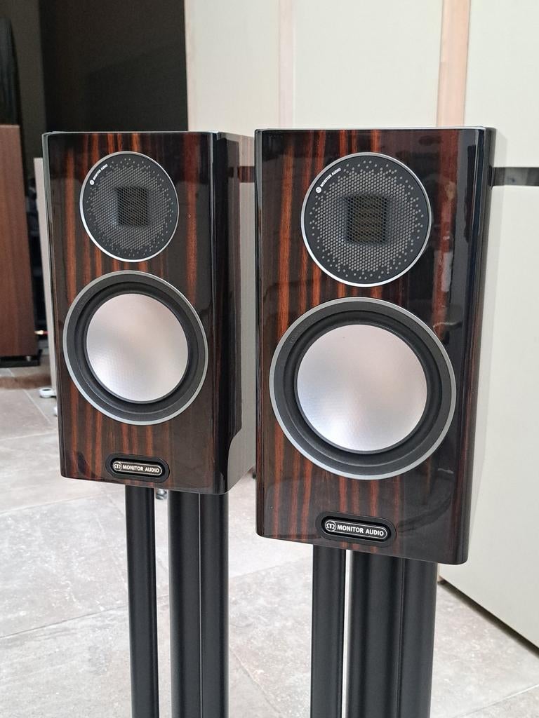 Monitor Audio Gold 100 5g ebony, Audio, Tv en Foto, Luidsprekerboxen, Ophalen of Verzenden, 120 watt of meer, Front, Rear of Stereo speakers