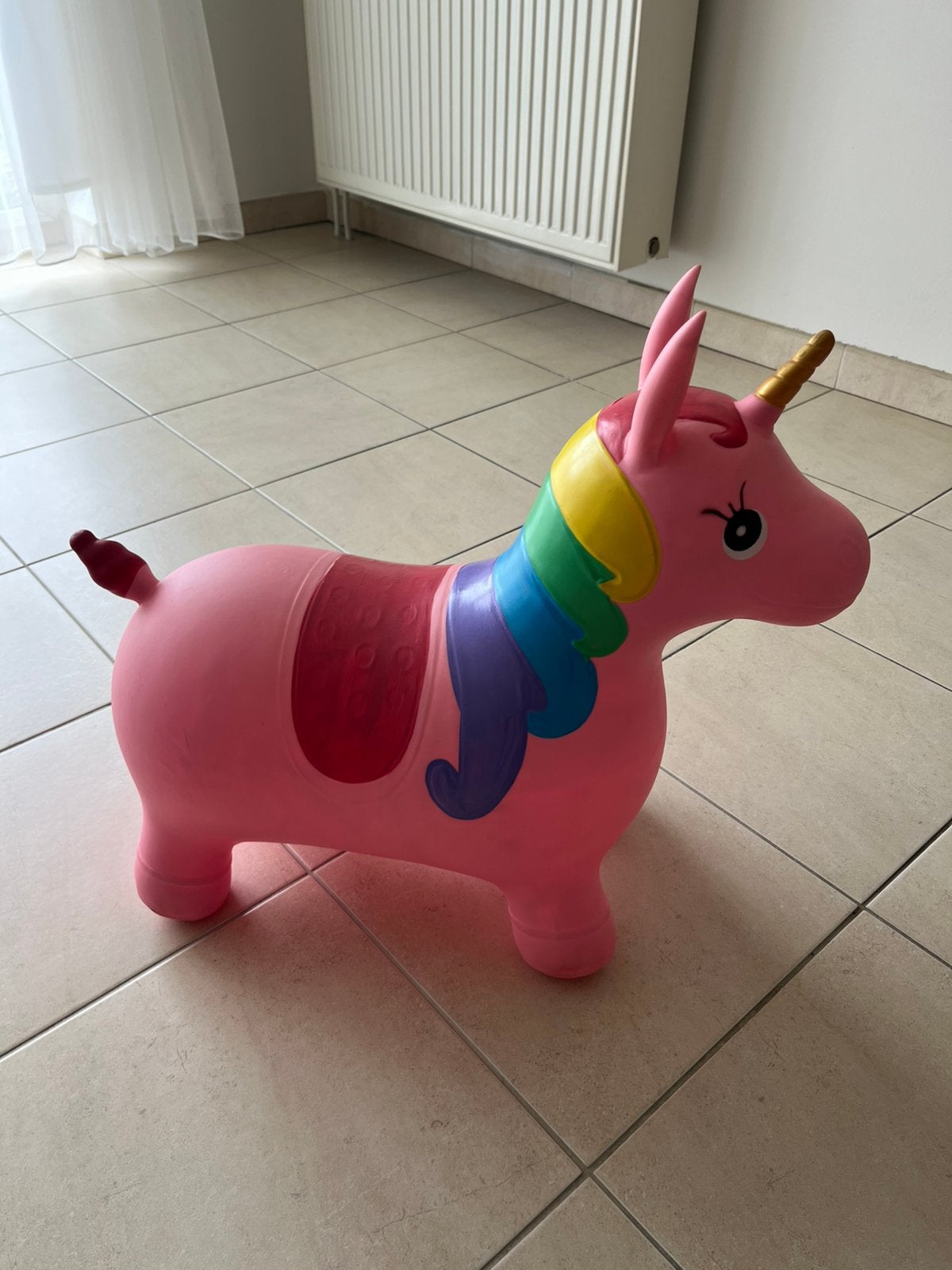 Unicorn speelbal (skippybal), Kinderen en Baby's, Ophalen, Zo goed als nieuw