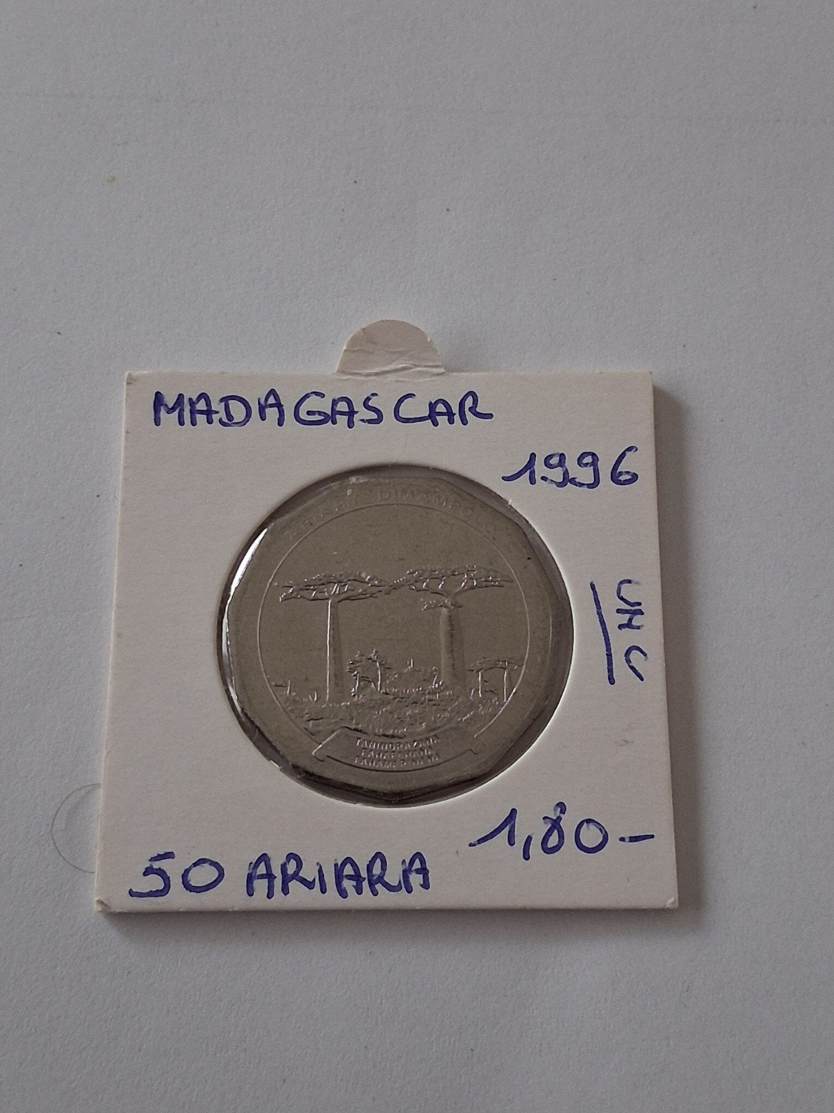madagascar 50 ariari 1996 UNC GERES KRAAIER, Ophalen of Verzenden