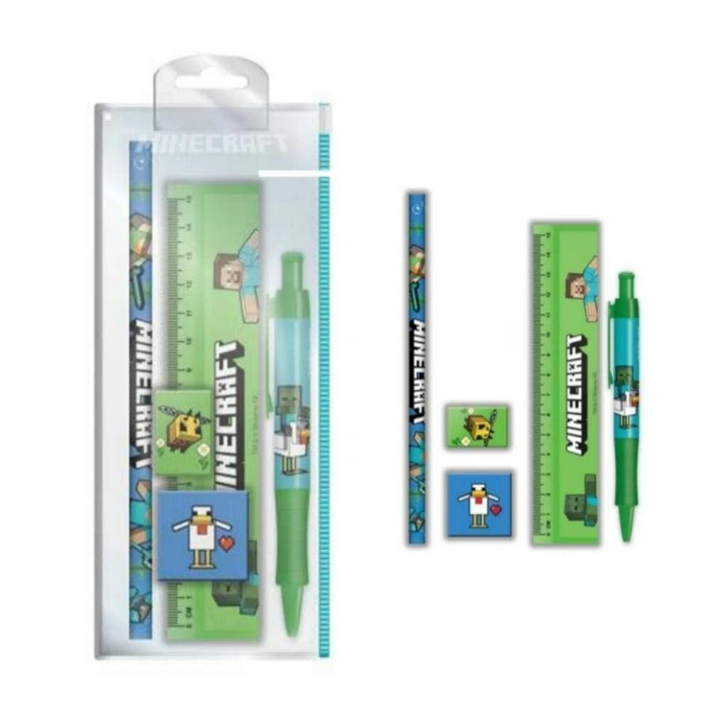Minecraft Stationary Set - 5 Delige Schrijfset, Divers, Fournitures scolaires, Enlèvement ou Envoi, Neuf