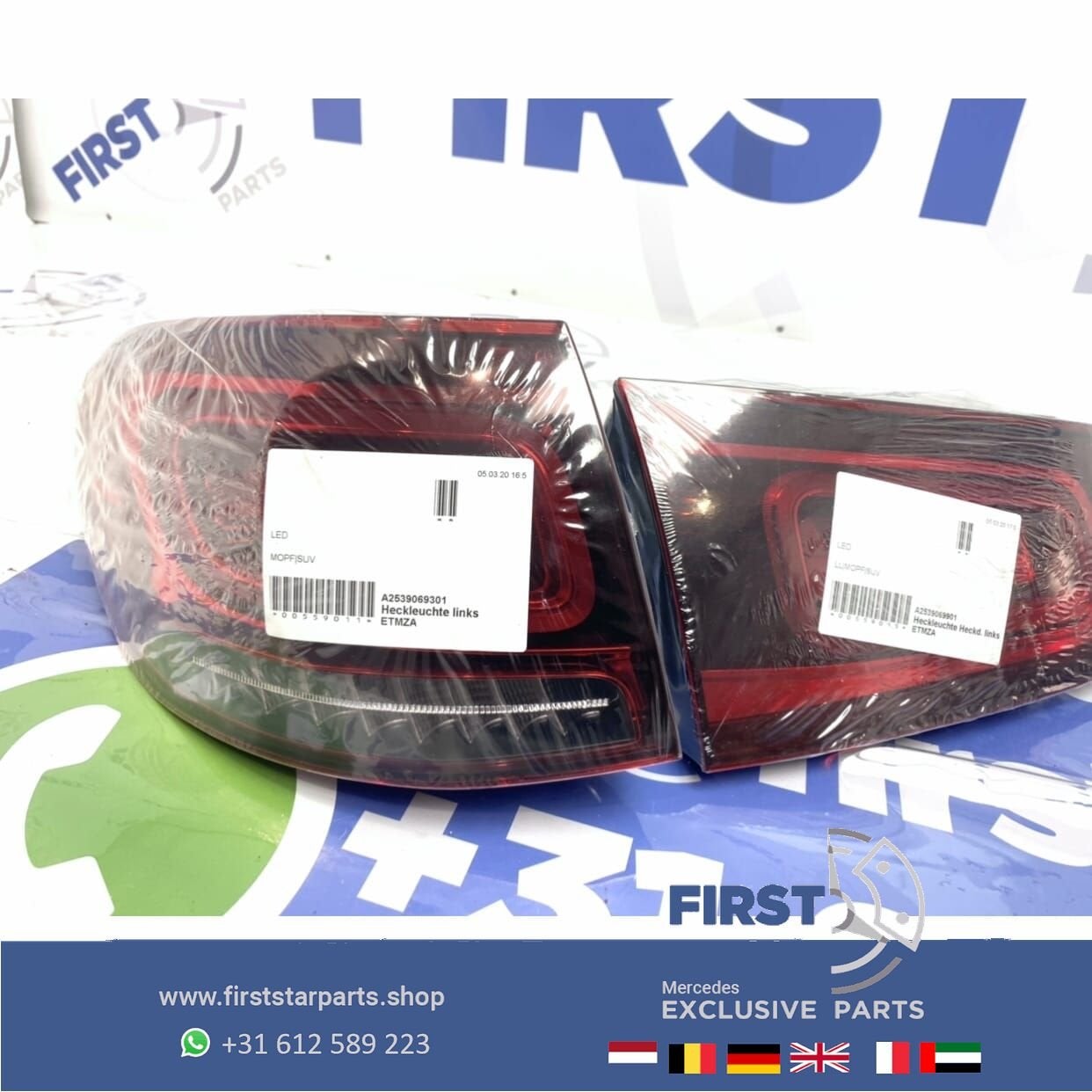 W253 FACELIFT GLC LED ACHTERLICHT SET LINKS Mercedes 2020-20, Gebruikt, -, Ophalen of Verzenden, -