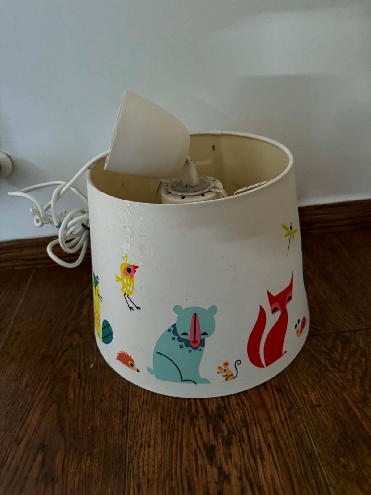 Lampenkap met lamp bosdiertjes, Enlèvement, Comme neuf