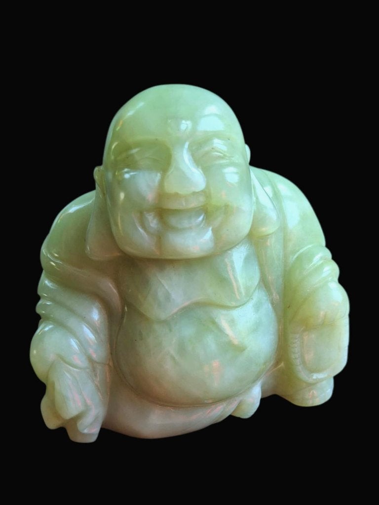 Bouddha en jade de 9 cm sur 8, Enlèvement, Comme neuf