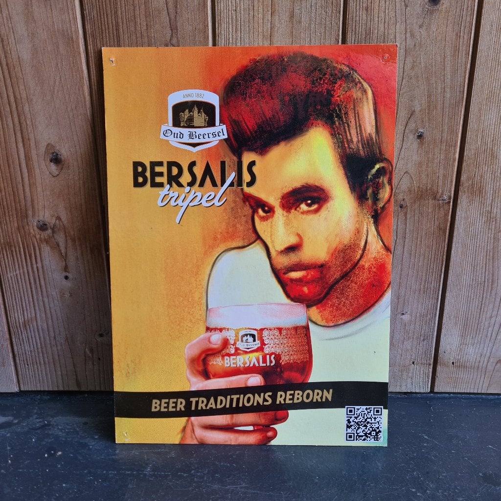 Oud Beersel - Bersalis Tripel, Ophalen of Verzenden, Reclamebord