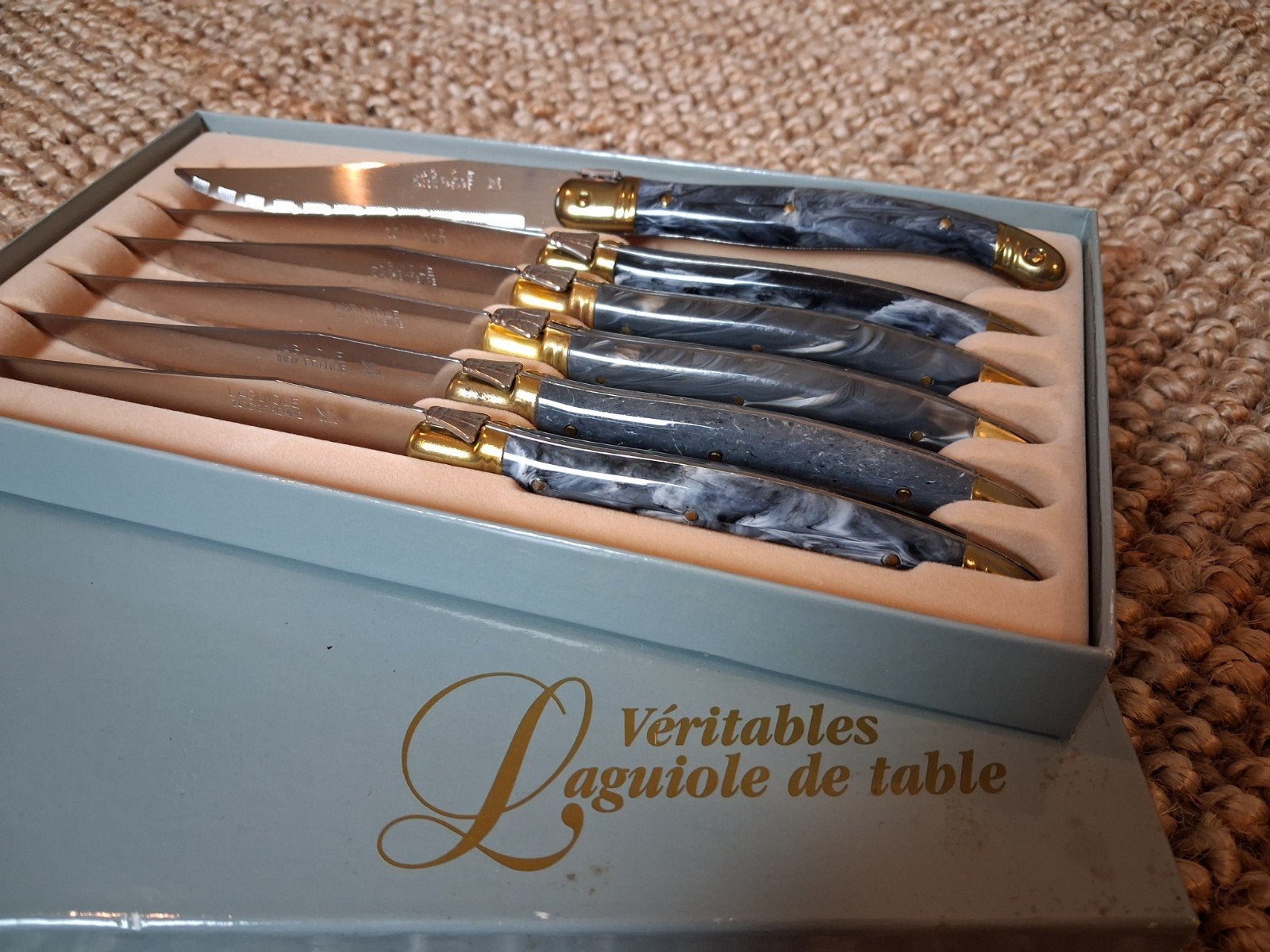 Couteaux de cuisine Laguiole, couteaux à steak 2 sets, Enlèvement ou Envoi, Laguiole