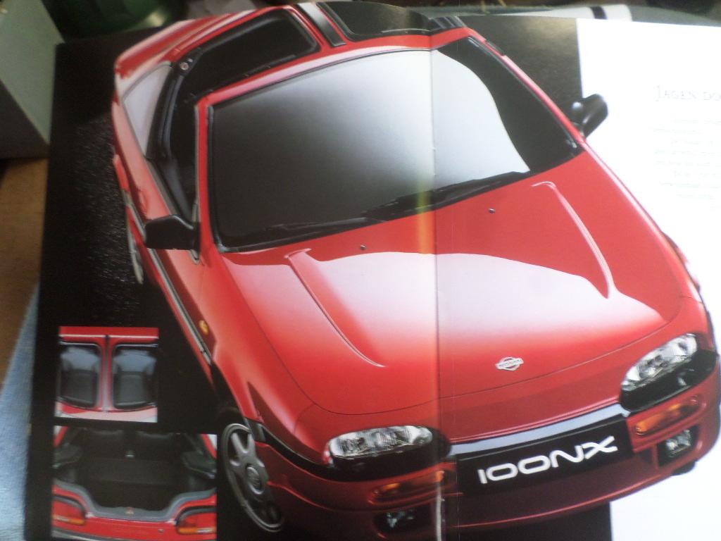Nissan 100NX 1.6 & 2.0 GTI Brochure, Boeken, Auto's | Folders en Tijdschriften, Ophalen of Verzenden, Nissan