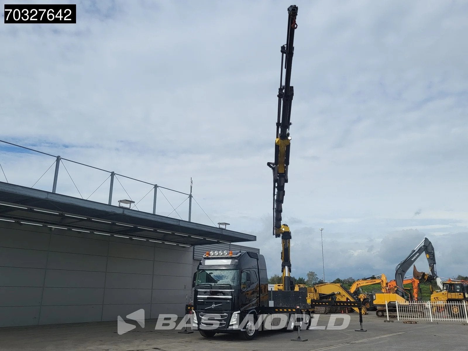 Volvo FH FH 540 8X4 HMF8520K-RC + JIB K6 Crane Kran Winch Fu, Automaat, Euro 6, 397 kW, Zwart