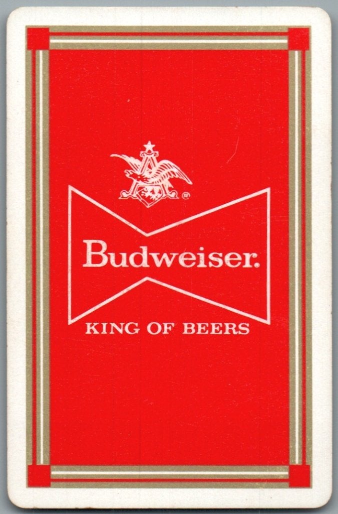 speelkaart - LK16323 - Budweiser, Verzamelen, Ophalen of Verzenden, Zo goed als nieuw, Speelkaart(en)
