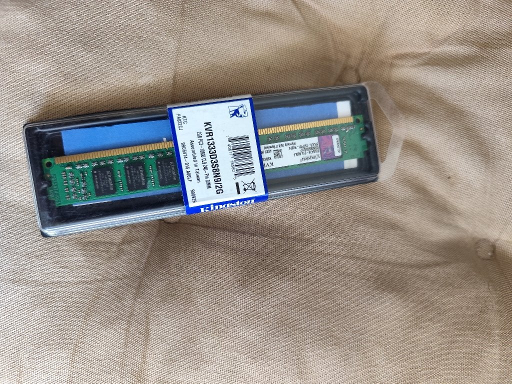 Kingston KVR1333D3S8N9/2G – 2GB DDR3 1333MHz, Computers en Software, RAM geheugen, Ophalen, Nieuw, DDR3, Desktop