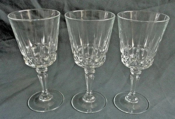 Cristal d'Arques Lady Victoria Lot de 3 verres à vin blanc, Envoi, Comme neuf, Autres types