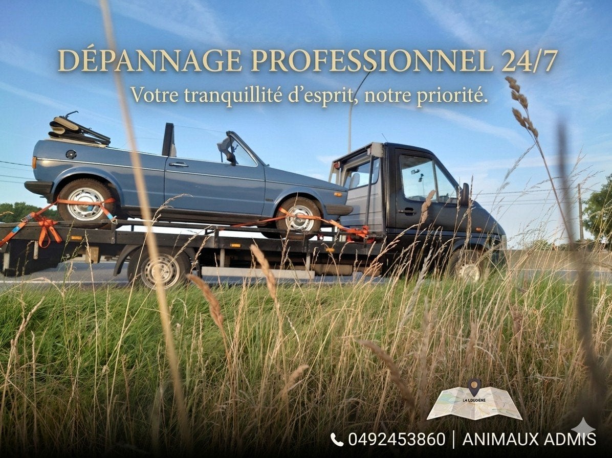 Dépannage véhicules, Enlèvement ou Envoi