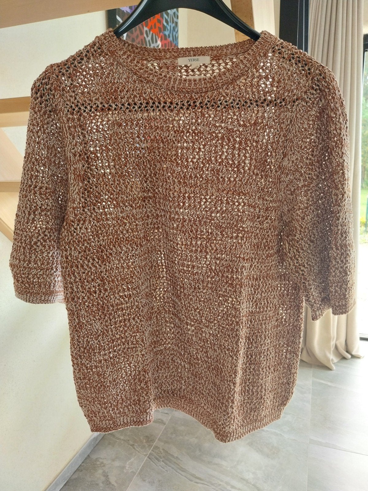 Nouveau pull Yerse taille L, Yerse, Enlèvement ou Envoi, Brun, Taille 42/44 (L)
