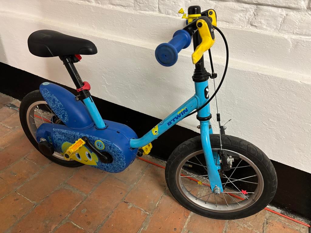 Kinderfiets btwin 14 inch incl zijwieltjes, Enlèvement, Utilisé, Moins de 16 pouces, Stabilisateurs