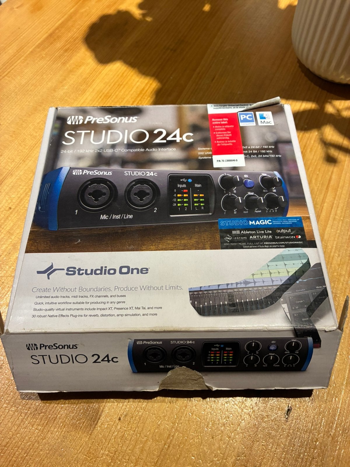 Carte son Presonus studio 24c, Enlèvement ou Envoi, Comme neuf