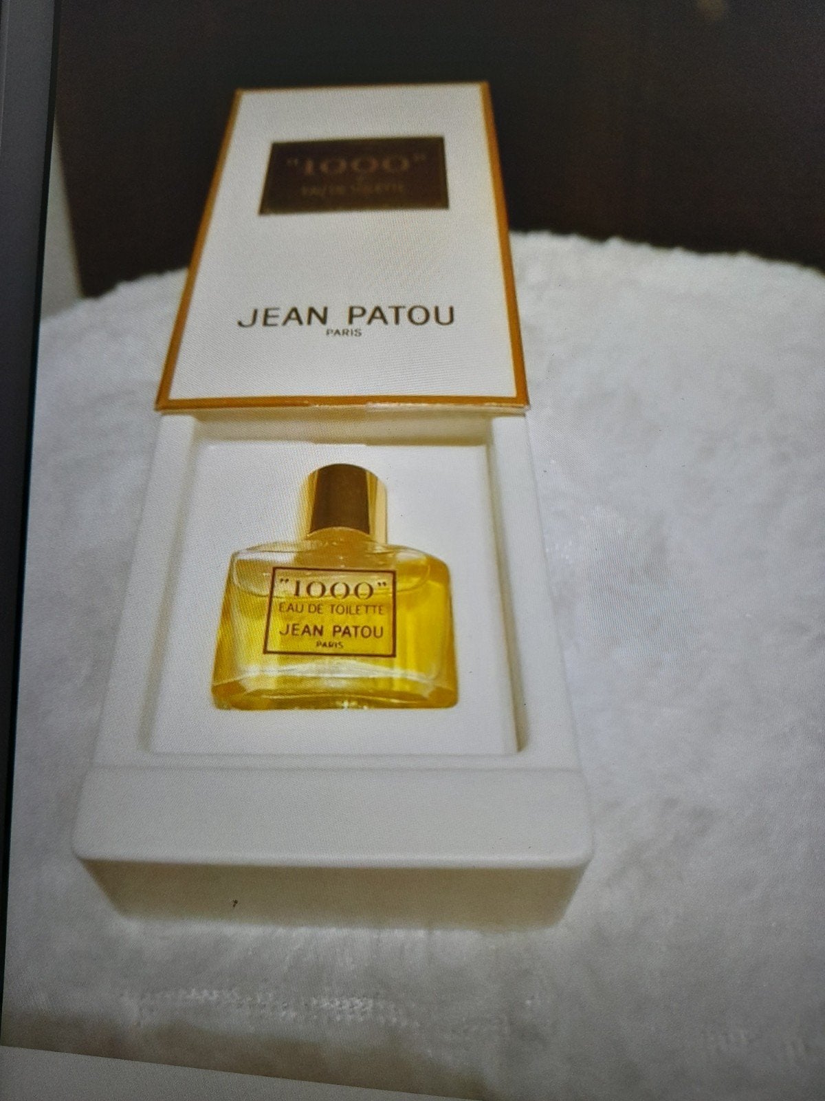 Miniature Vintage"1000"de Jean Patou Eau de toilette de 1985, Collections, Parfums, Neuf, Miniature, Plein, Enlèvement ou Envoi