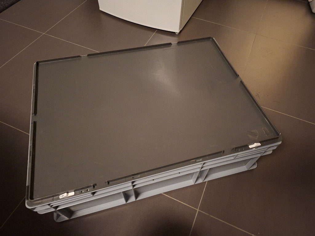 Grote stevige opbergbakken met deksel – stapelbaar, Ophalen, 60 cm of meer, Minder dan 35 cm, 75 tot 100 cm