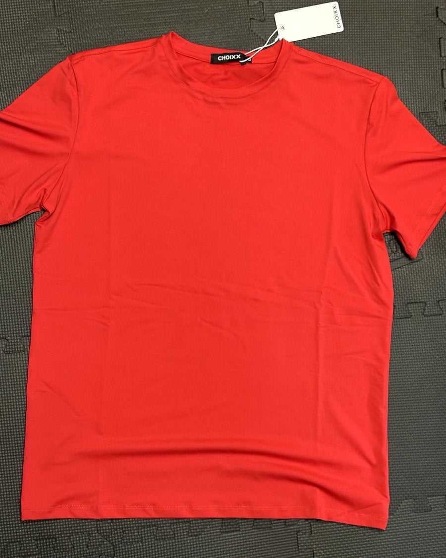 Choixx Mercerised Luxe T-Shirt Rouge Taille L Neuf, Enlèvement ou Envoi, Neuf, Taille 52/54 (L), Rouge