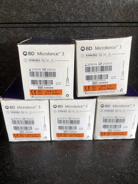 5 dozen microlance 3 SC naalden, Ophalen of Verzenden, Nieuw