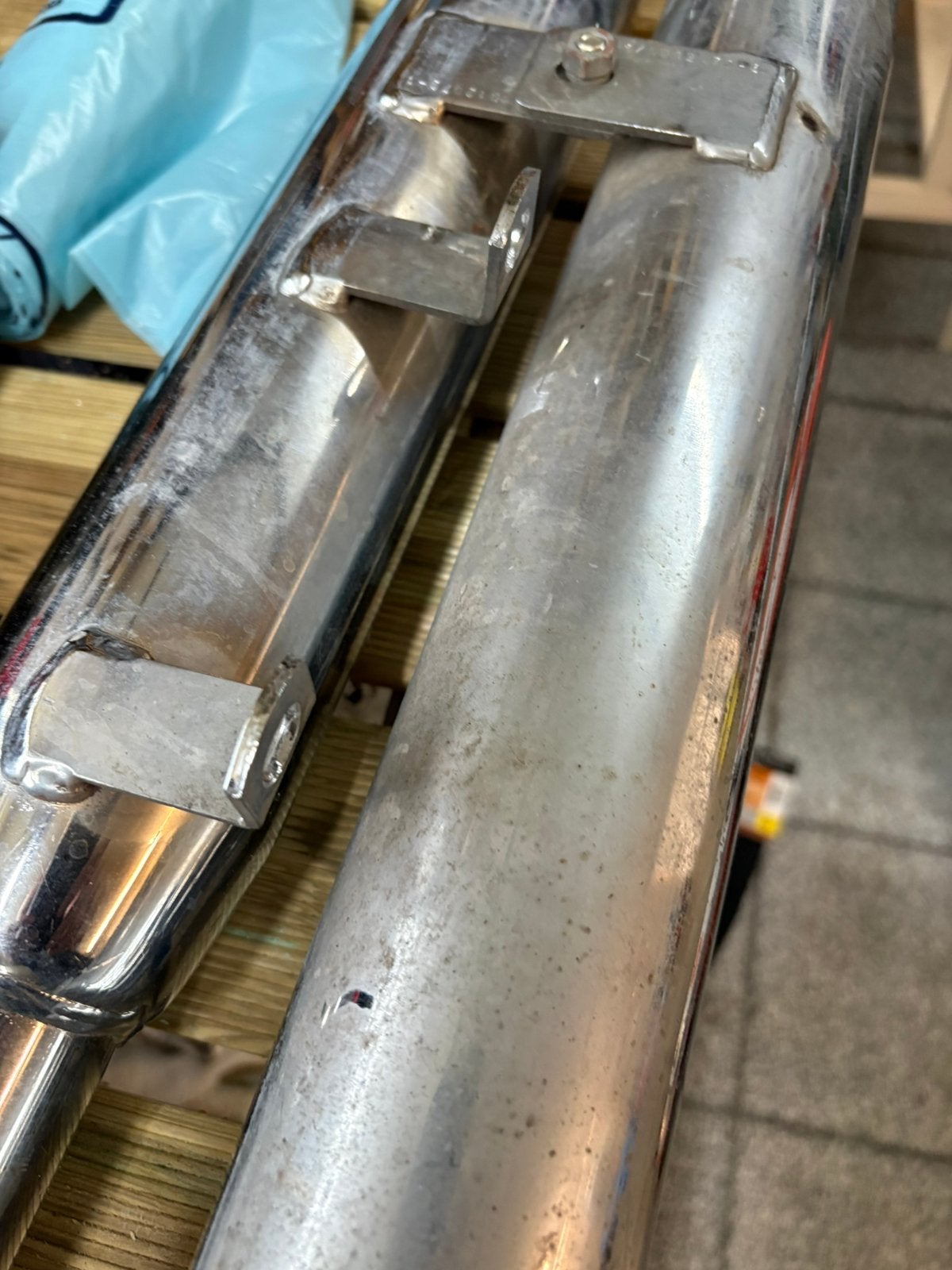 Uitlaat, muffler voor Yamaha Wildstar XV1600, Ophalen, Gebruikt