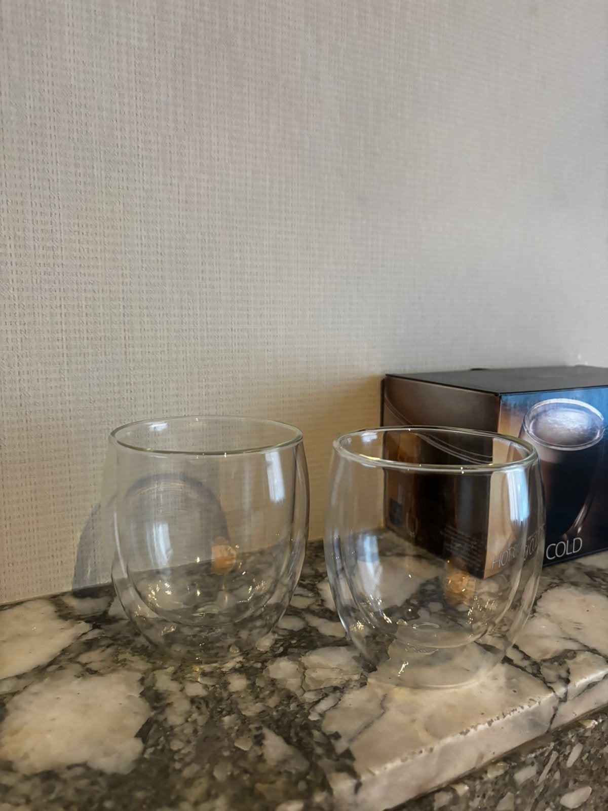 6x Schott Zwiesel dubbelwandige glazen, Ophalen of Verzenden, Zo goed als nieuw