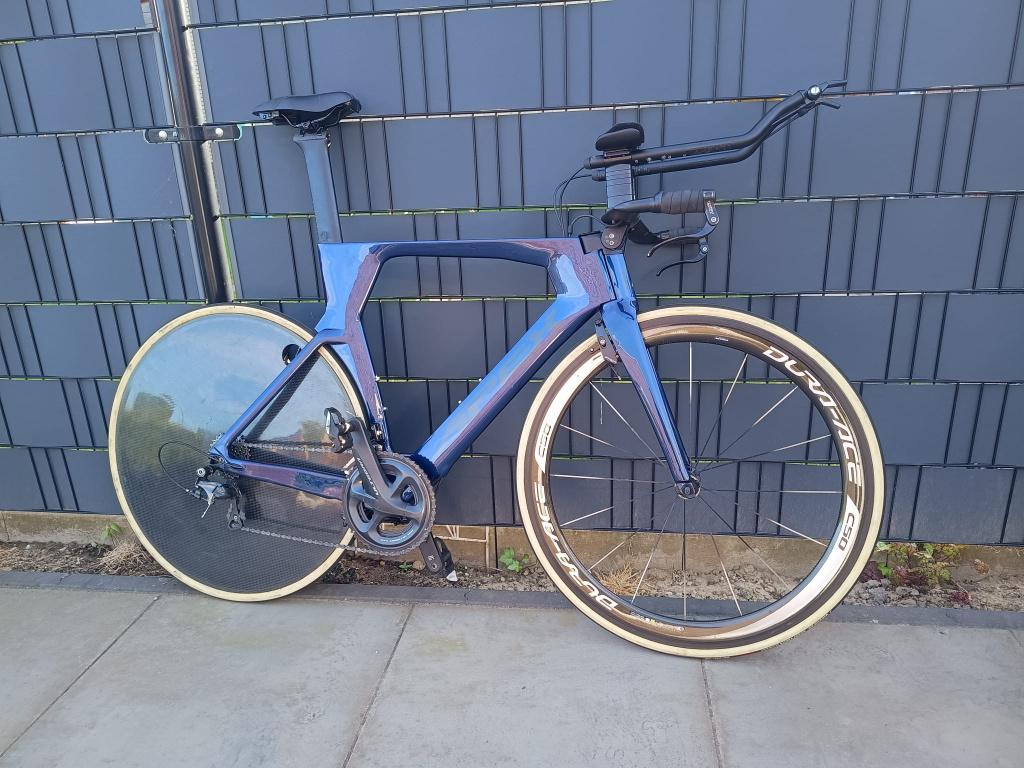 Triathlon fiets Apex infinity L, Fietsen en Brommers, 28 inch, Gebruikt, Carbon, 57 tot 61 cm