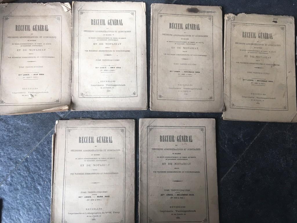recueil général des décisions administratives et judiciaire, Antiek en Kunst, Ophalen of Verzenden