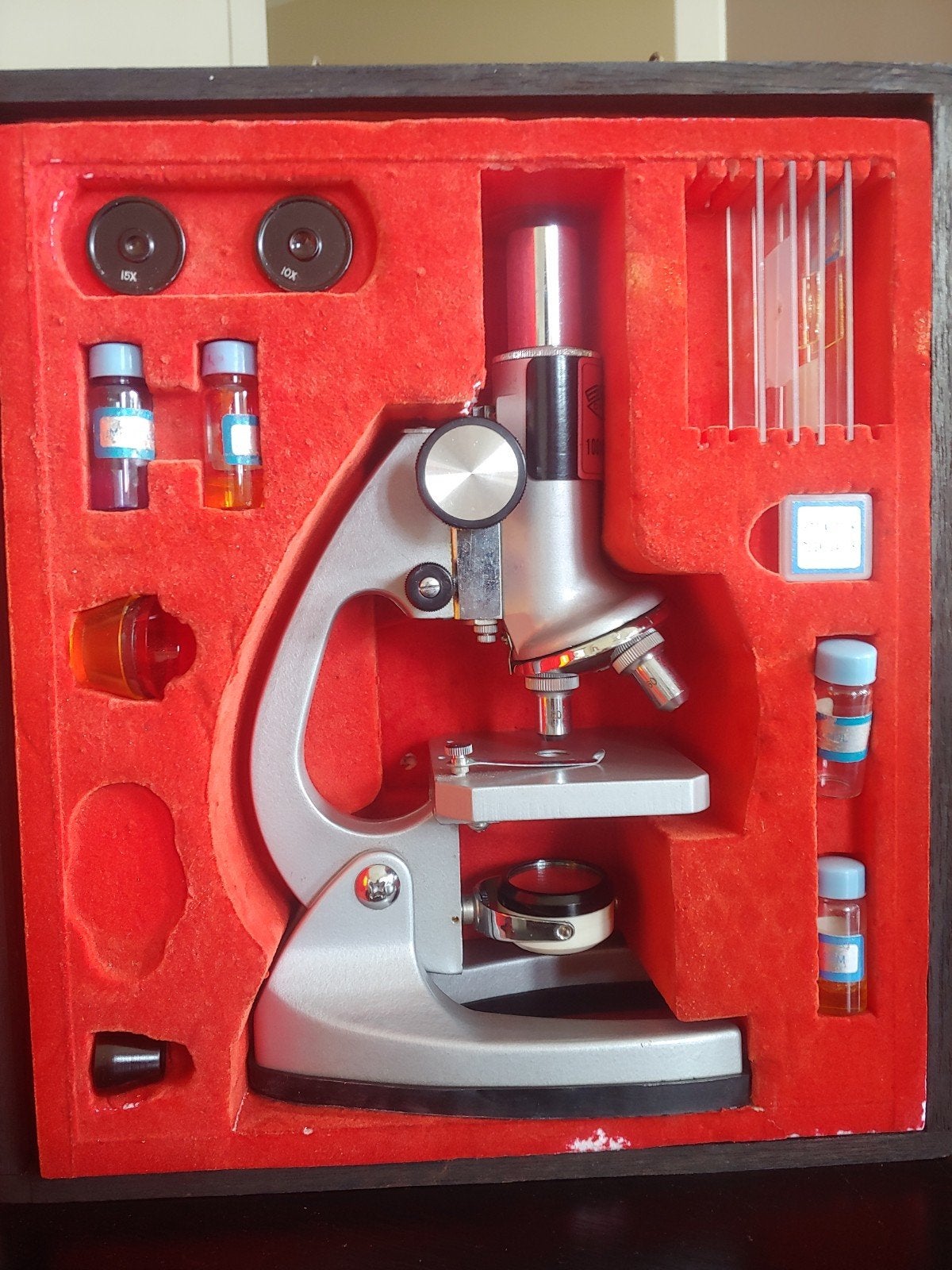 Vintage microscoop BOB Optik (West-Germany) 1975, Antiquités & Art, Curiosités & Brocante, Enlèvement