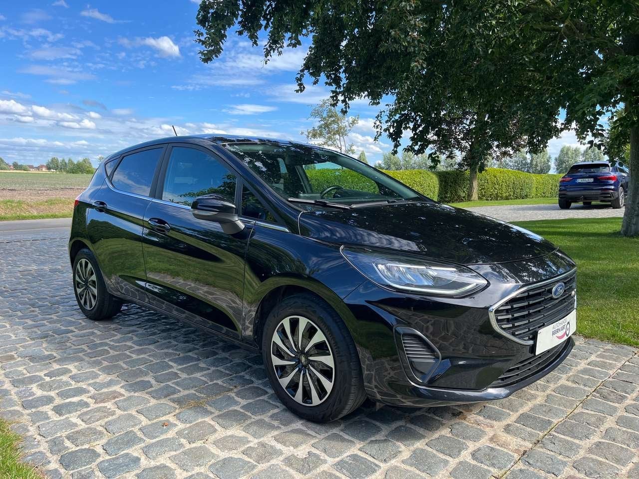 Ford Fiesta 1.0 EcoBoost Titanium/1eignr/79290km/Carplay/Pd, Auto's, Ford, 0 kg, Zwart, 0 kg, Zwart