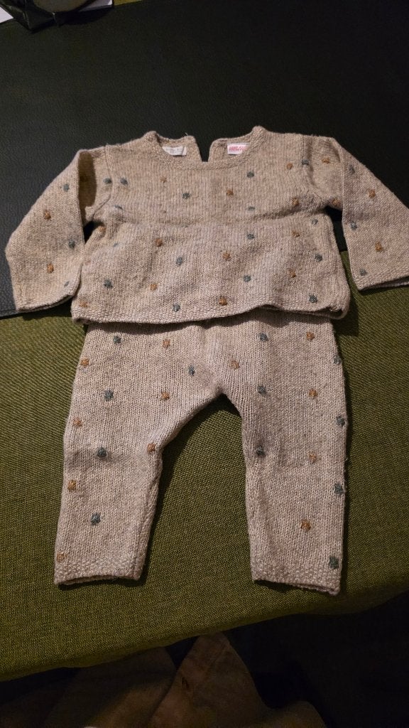 Gebreid 2 delig babypakje, Kinderen en Baby's, Ophalen, Gebruikt, Jongetje of Meisje, Zara