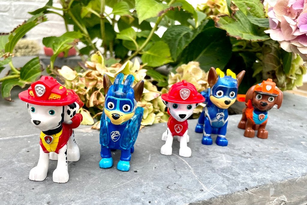Paw patrols mighty pups verzamelfiguren, Ophalen of Verzenden, Zo goed als nieuw