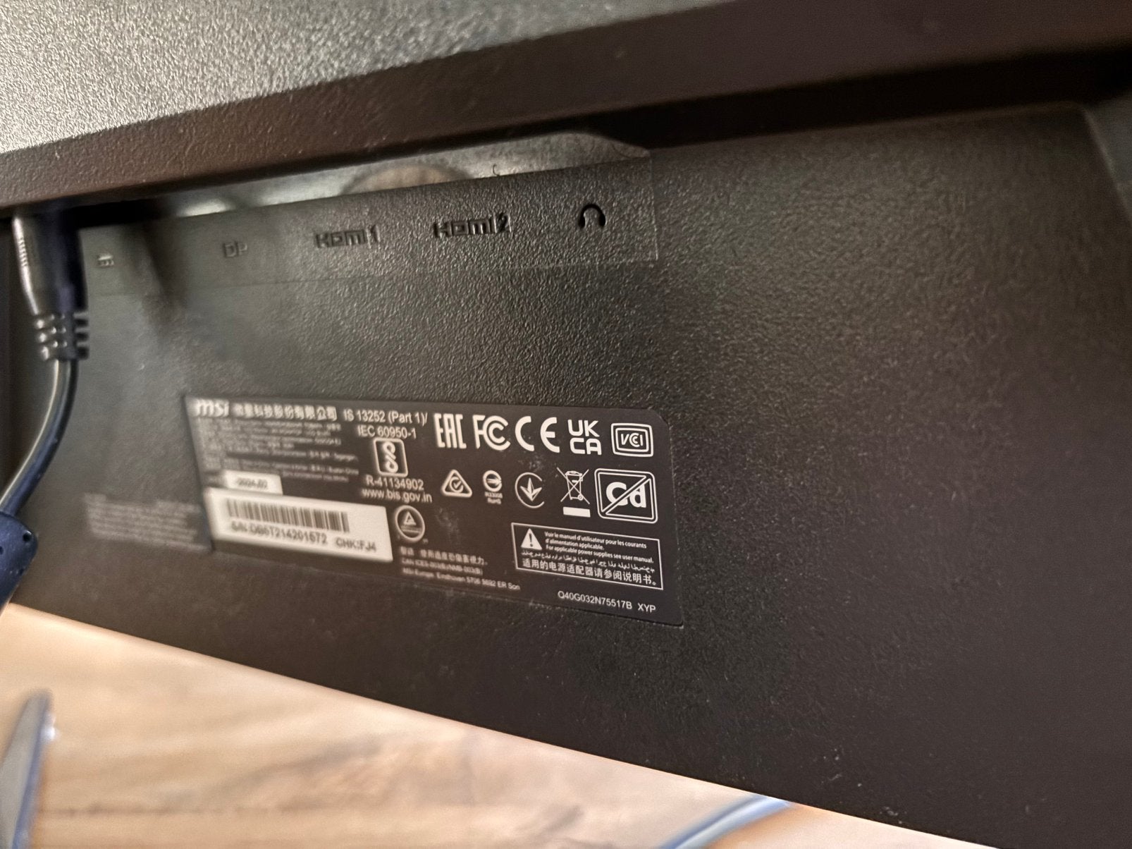 Gaming monitor 32 inch, Informatique & Logiciels, Stations d'accueil, Enlèvement, Comme neuf