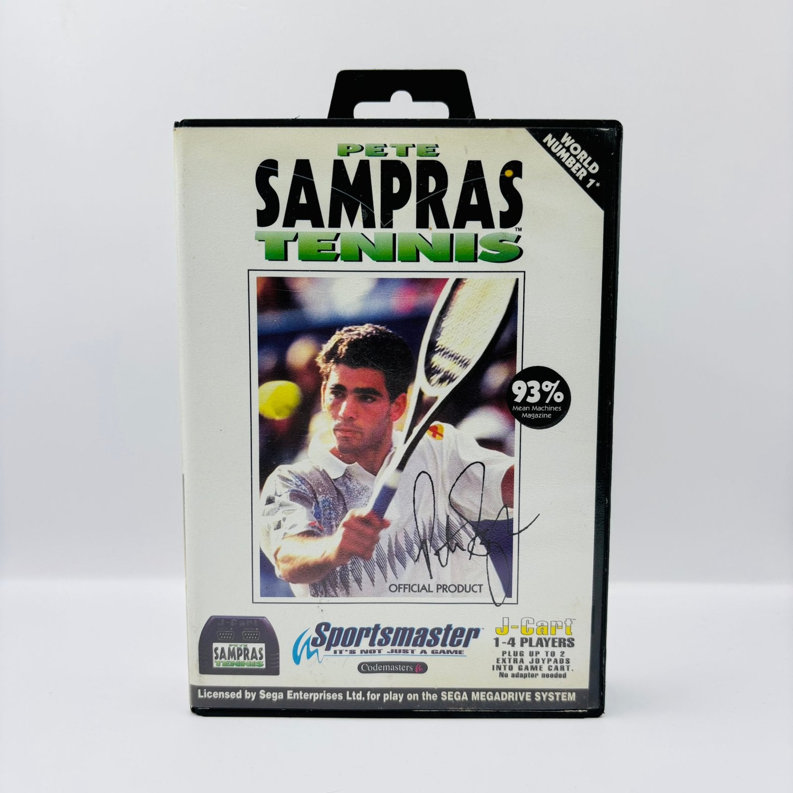 Pete Sampras Tennis Sega Mega Drive, Ophalen of Verzenden, Zo goed als nieuw, Vanaf 3 jaar, Mega Drive