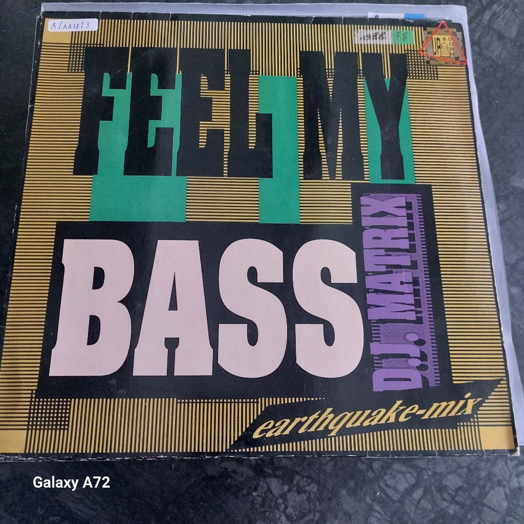 dj matrix feel my bass 12 inch maxi, Cd's en Dvd's, Vinyl | Dance en House, Gebruikt, Ophalen of Verzenden, 12 inch, Overige typen