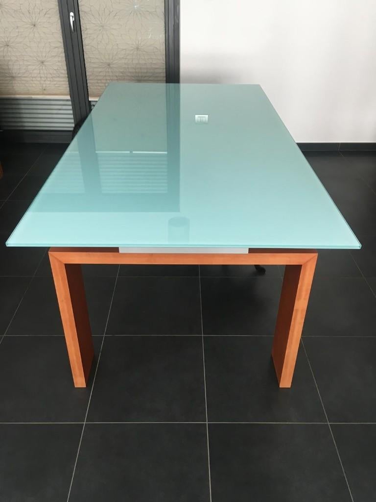 Table à manger en verre 2m, Maison & Meubles, Tables | Tables à manger, Utilisé, 50 à 100 cm, 200 cm ou plus, Cinq personnes ou plus