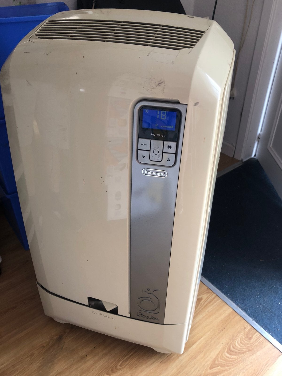 Delonghi airco, Elektronische apparatuur, Ophalen, Gebruikt, Koelen en Ontvochtigen, Afstandsbediening