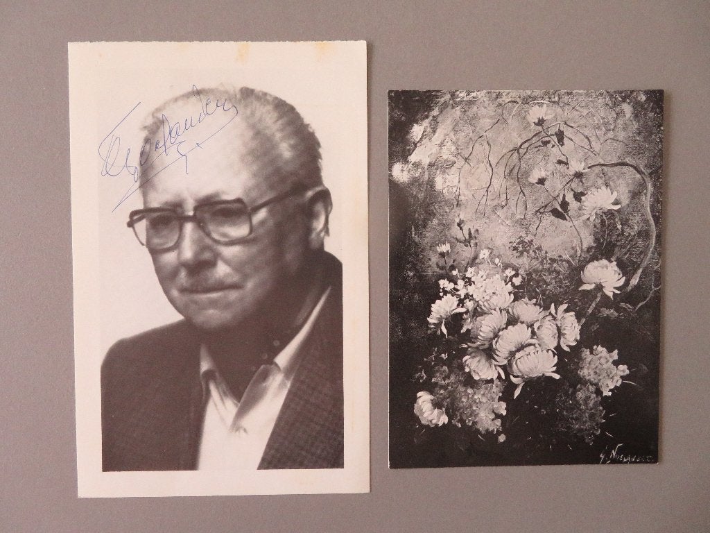 gesigneerd Gaston Noelanders tentoonstelling Hasselt Knokke, Gesigneerd, Ophalen of Verzenden, Overige techniek