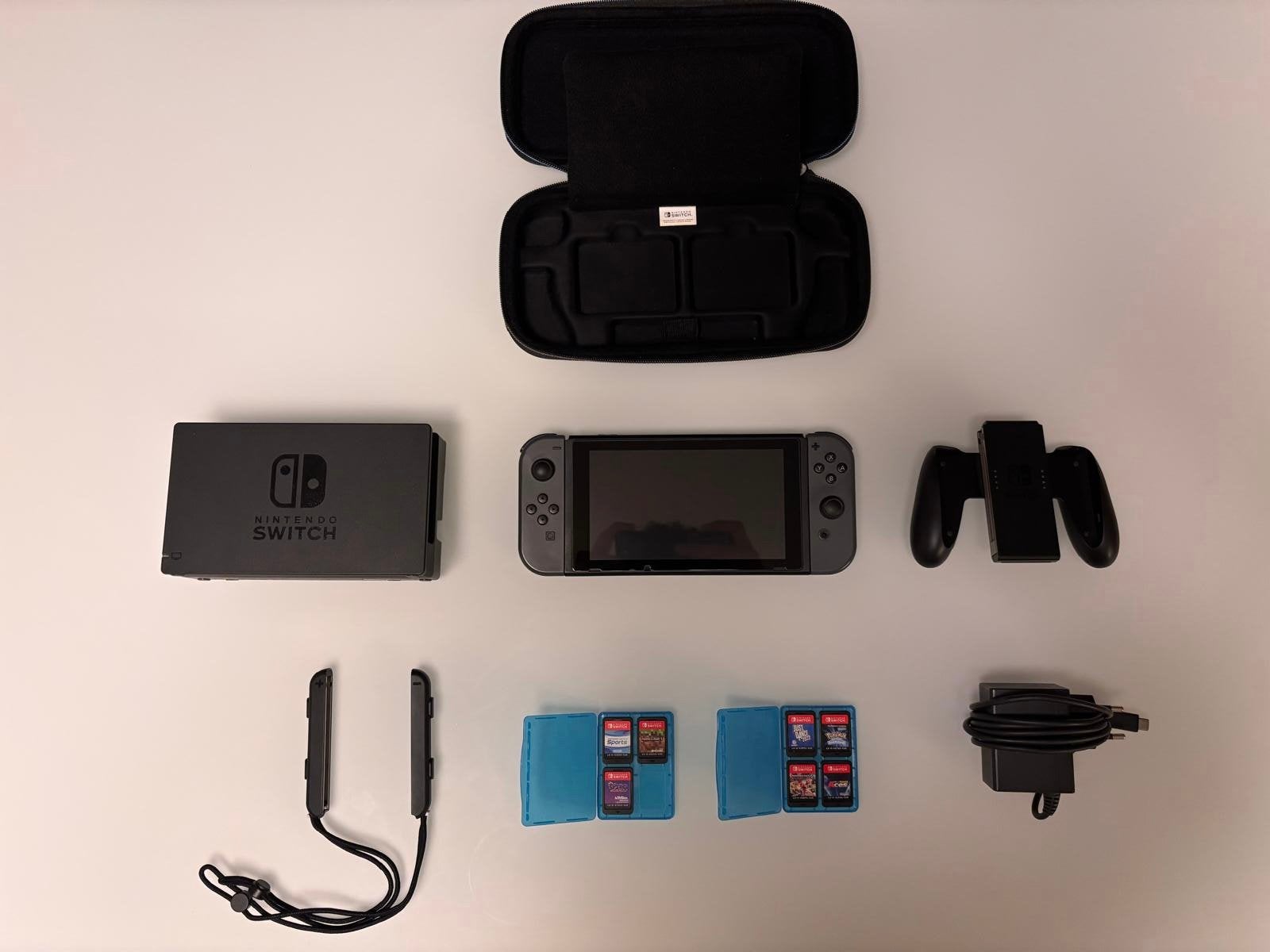 Nintendo Switch + 7 jeux + accessoires – Très bon état, Games en Spelcomputers, Spelcomputers | Nintendo Switch, Zo goed als nieuw