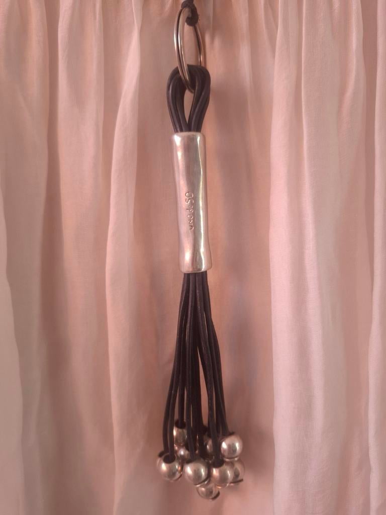 Halsketting Uno de 50, Met hanger, Zwart, Ophalen of Verzenden, Zo goed als nieuw
