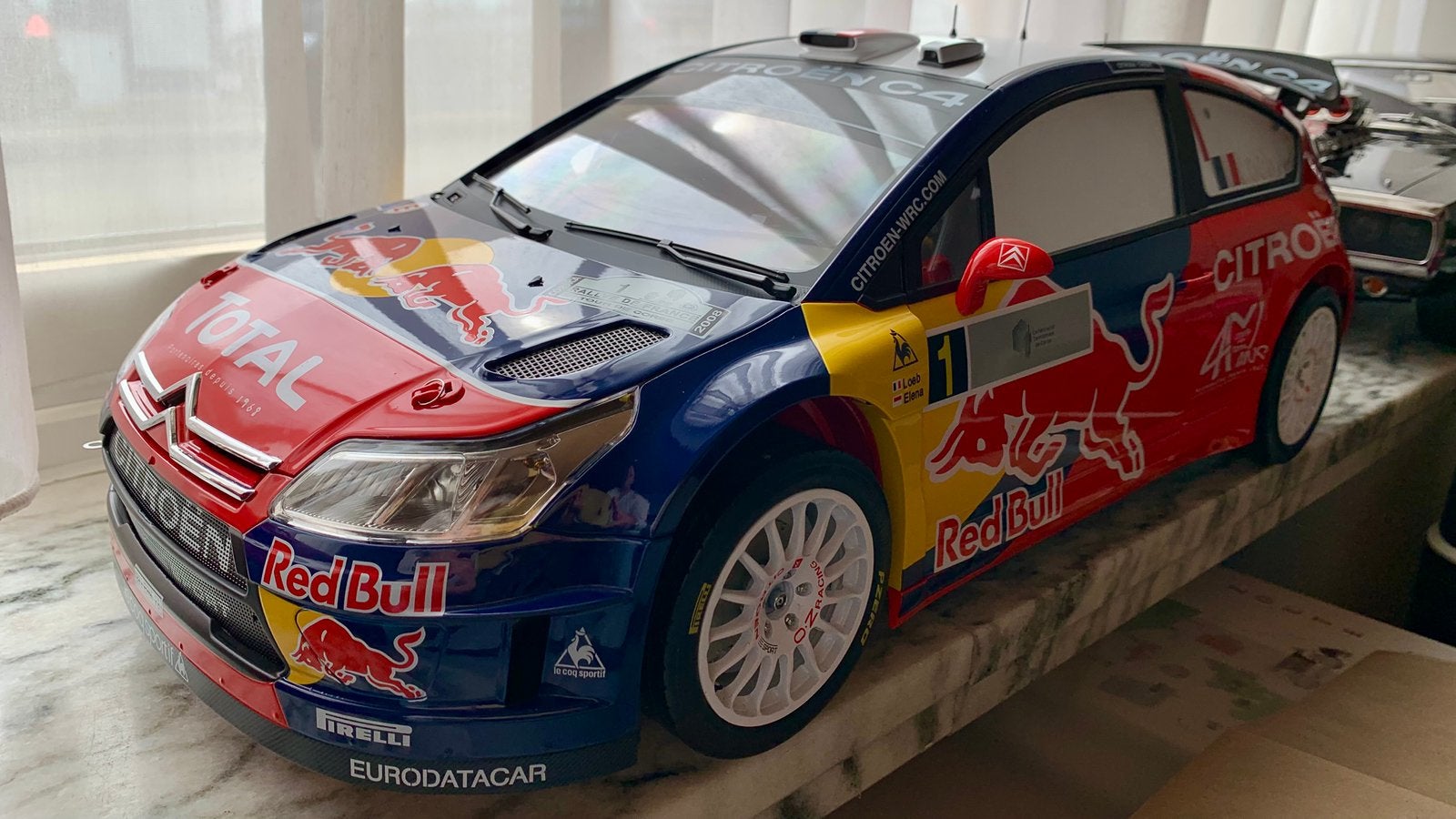 Citroen C4 WRC 1:8, Ophalen of Verzenden, Zo goed als nieuw