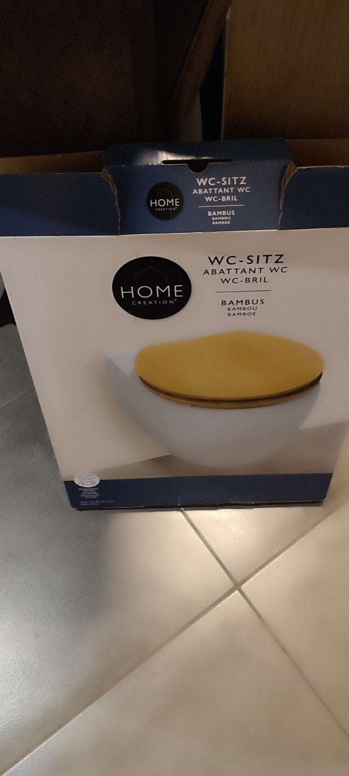 Wc bril houtlook nieuw, Enlèvement, Neuf, Brun